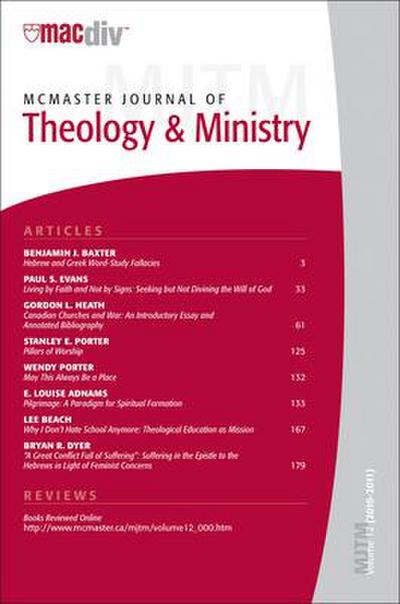 McMaster Journal of Theology and Ministry: Volume 12