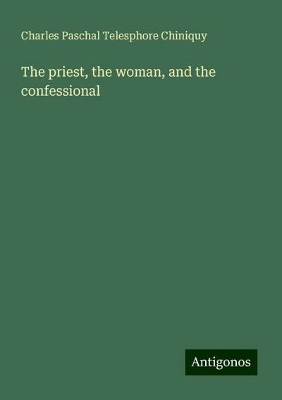 The priest, the woman, and the confessional