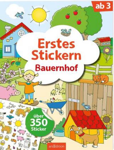 Erstes Stickern Bauernhof