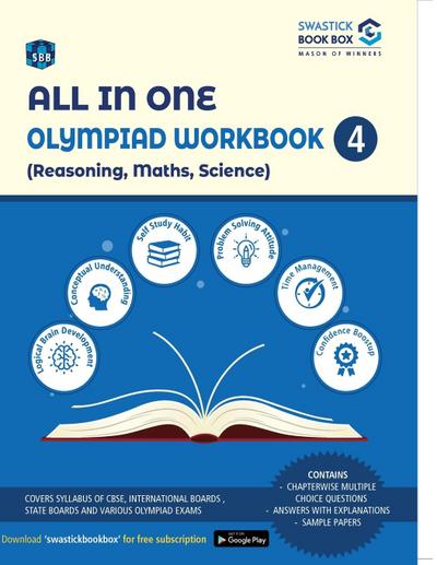 All in One Olympiad Workbook for Reasoning, Maths & Science - Class 4