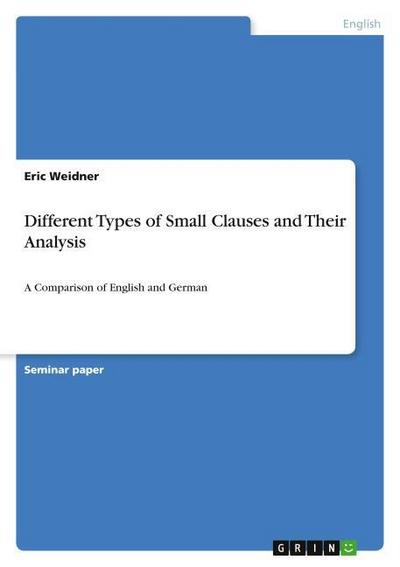 Different Types of Small Clauses and Their Analysis