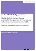 Nachgedacht II. Die Berechnung potentieller Energi