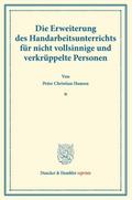 Die Erweiterung des Handarbeitsunterrichts für nic