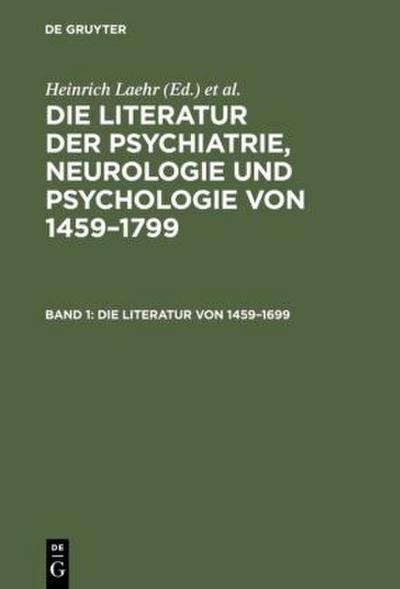 Die Literatur von 1459-1699