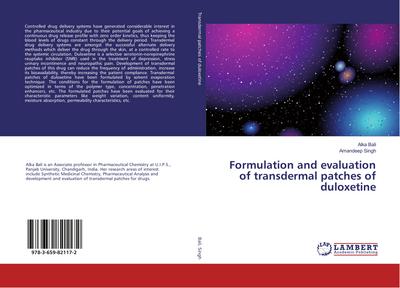 Formulation and evaluation of transdermal patches of duloxetine