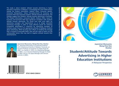 Students’’Attitude Towards Advertising in Higher Education Institutions