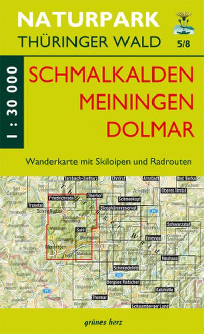 Wanderkarte Schmalkalden, Meinigen, Dolmar