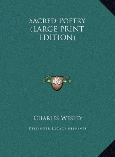 Sacred Poetry (LARGE PRINT EDITION)