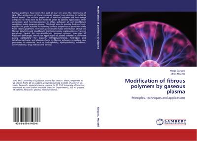 Modification of fibrous polymers by gaseous plasma