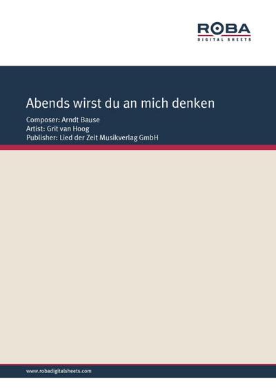 Abends wirst du an mich denken