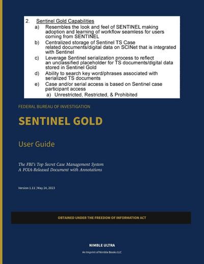 FBI Sentinel Gold User Guide