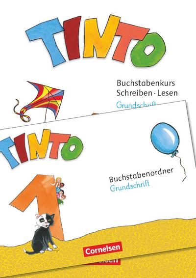 Tinto 1 - Neubearbeitung 2018: 1. Schuljahr - Buchstabenordner Grundschrift und Arbeitsheft Schreiben/Lesen im Paket