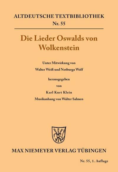 Die Lieder Oswalds von Wolkenstein