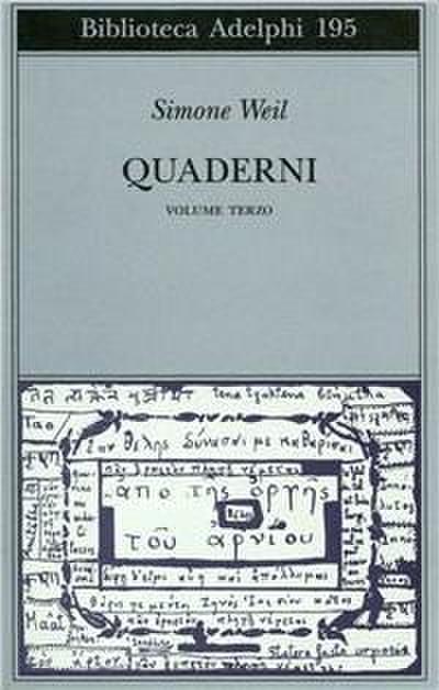 Weil, S: Quaderni