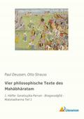 Vier philosophische Texte des Mahâbhâratam