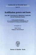 Kodifikation gestern und heute.