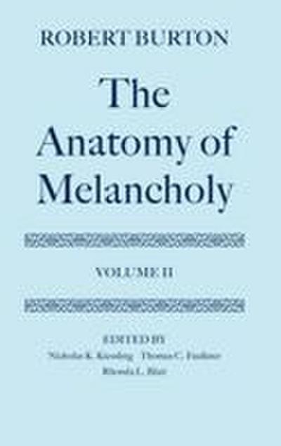 The Anatomy of Melancholy