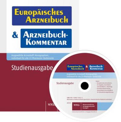 Europäisches Arzneibuch & Arzneibuch-Kommentar - Studienausgabe, DVD-ROM