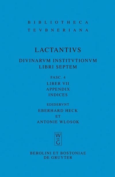 Liber VII, Appendix, Indices