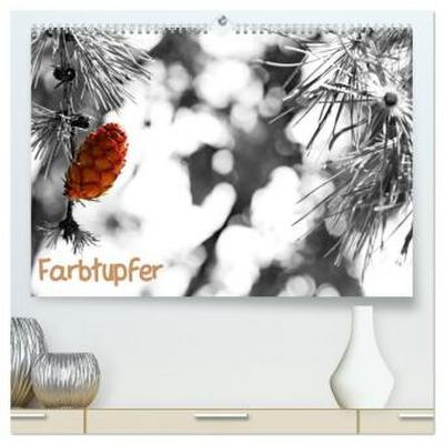 Farbtupfer (hochwertiger Premium Wandkalender 2026 DIN A2 quer), Kunstdruck in Hochglanz