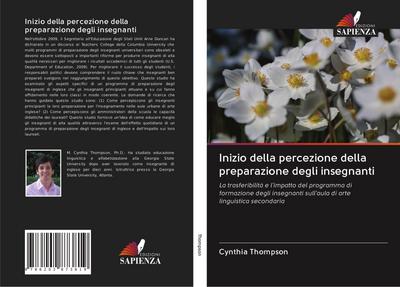 Inizio della percezione della preparazione degli insegnanti