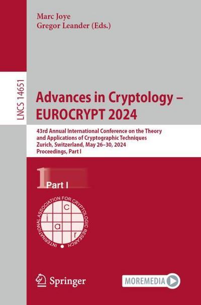 Advances in Cryptology - EUROCRYPT 2024