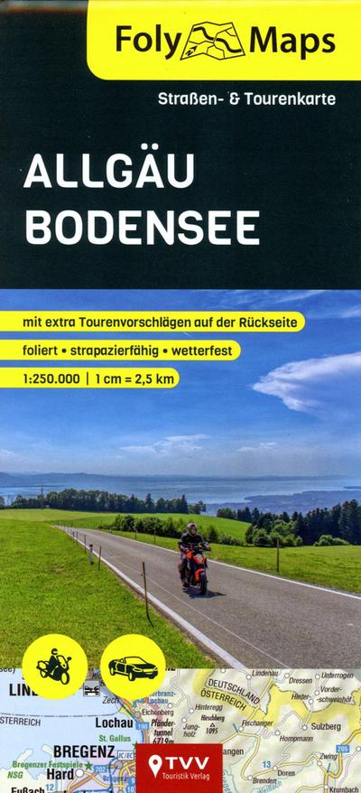 FolyMaps Karte Allgäu Bodensee 1:250 000