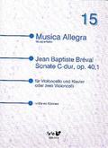 Sonate C-Dur op.40,1für Violoncello und Klavier (2 Violoncelli)