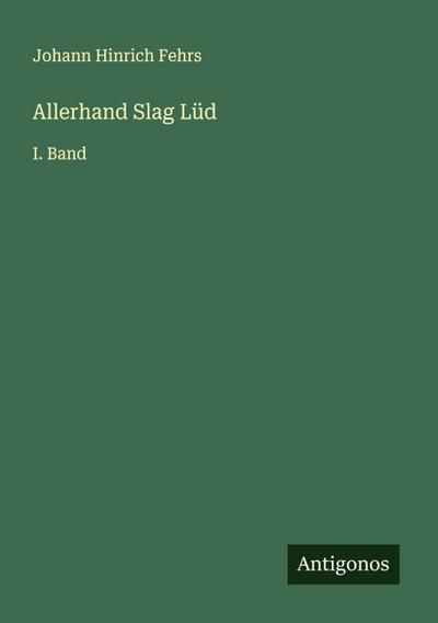 Allerhand Slag Lüd