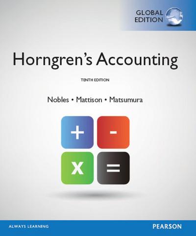 Horngren’s Accounting PDF eBook, Global Edition