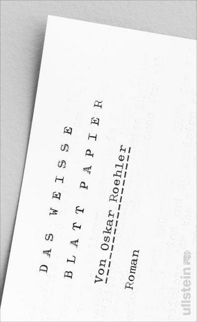 Das weiße Blatt Papier