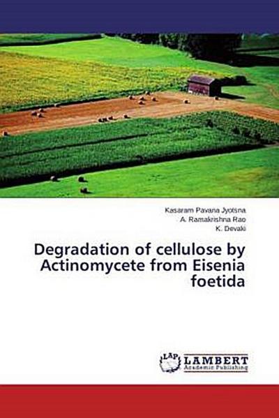 Degradation of cellulose by Actinomycete from Eisenia foetida
