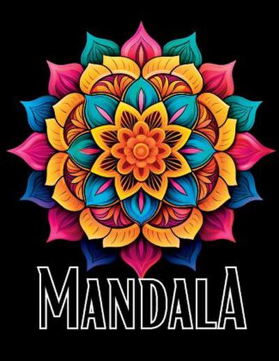 Schwarzes Mandala Malbuch