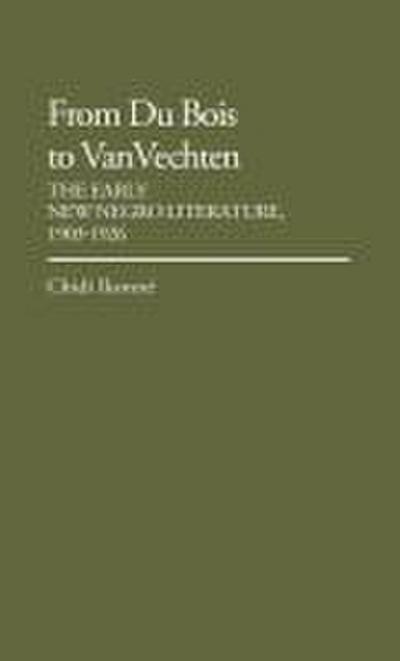 From Du Bois to Van Vechten