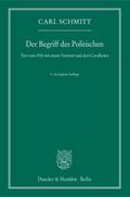 Der Begriff des Politischen