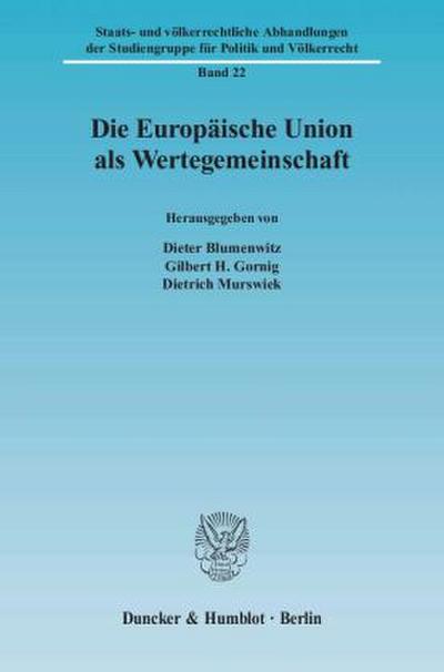 Die Europäische Union als Wertegemeinschaft