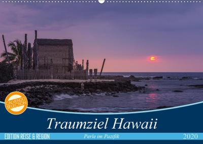Traumziel Hawaii - Perle im Pazifik (Wandkalender 2020 DIN A2 quer)
