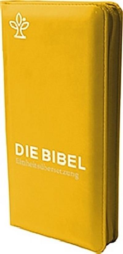 Die Bibel. Taschenausgabe curry mit Reißverschluss