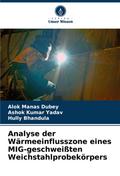 Analyse der Wärmeeinflusszone eines MIG-geschweißten Weichstahlprobekörpers