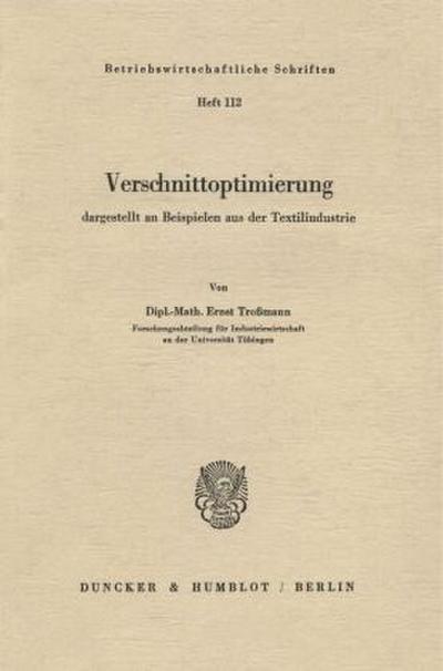 Verschnittoptimierung