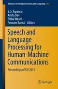 Speech and Language Processing for Human-Machine C