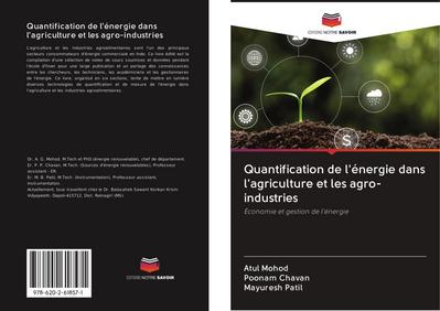 Quantification de l’énergie dans l’agriculture et les agro-industries
