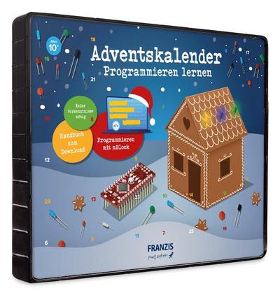 FRANZIS 67344 - Adventskalender Programmieren lernen. Programmieren mit mBlock. Keine Vorkenntnisse nötig. Für Kinder ab 10 Jahren