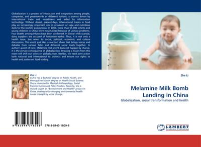 Melamine Milk Bomb Landing in China - Zhe Li