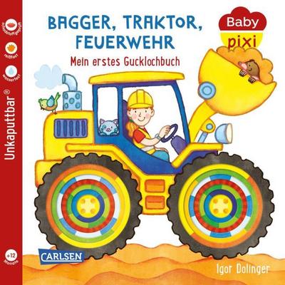 Bagger, Traktor, Feuerwehr