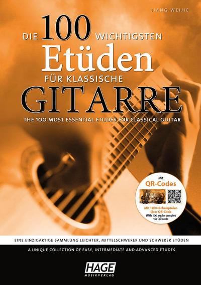 Die 100 wichtigsten Etüden für klassische Gitarre mit 2 CDs
