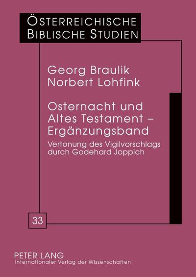 Osternacht und Altes Testament - Ergänzungsband