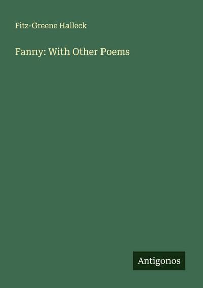 Fanny: With Other Poems