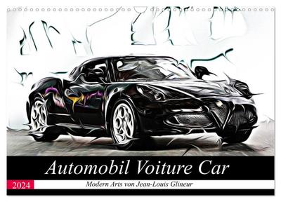 Automobil Voiture Car (Wandkalender 2024 DIN A3 quer), CALVENDO Monatskalender