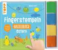 Fingerstempeln. Bastelblock Ostern